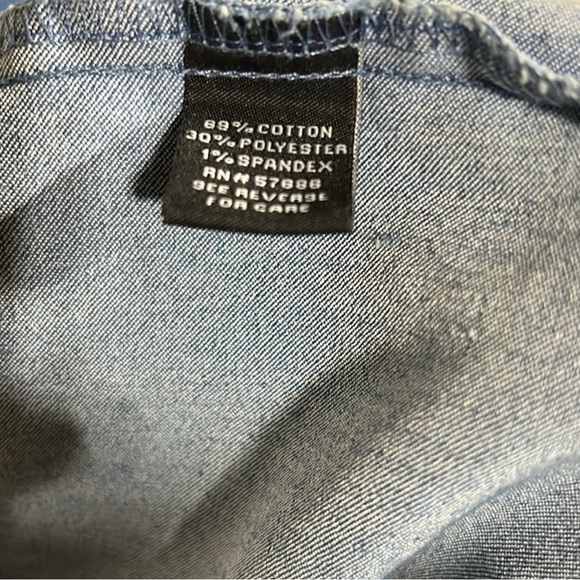 New Look Blue Denim Front Zip Dress Size Small - Picture 4 of 5